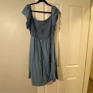 Torrid 4X off the shoulder Jean dress with pockets